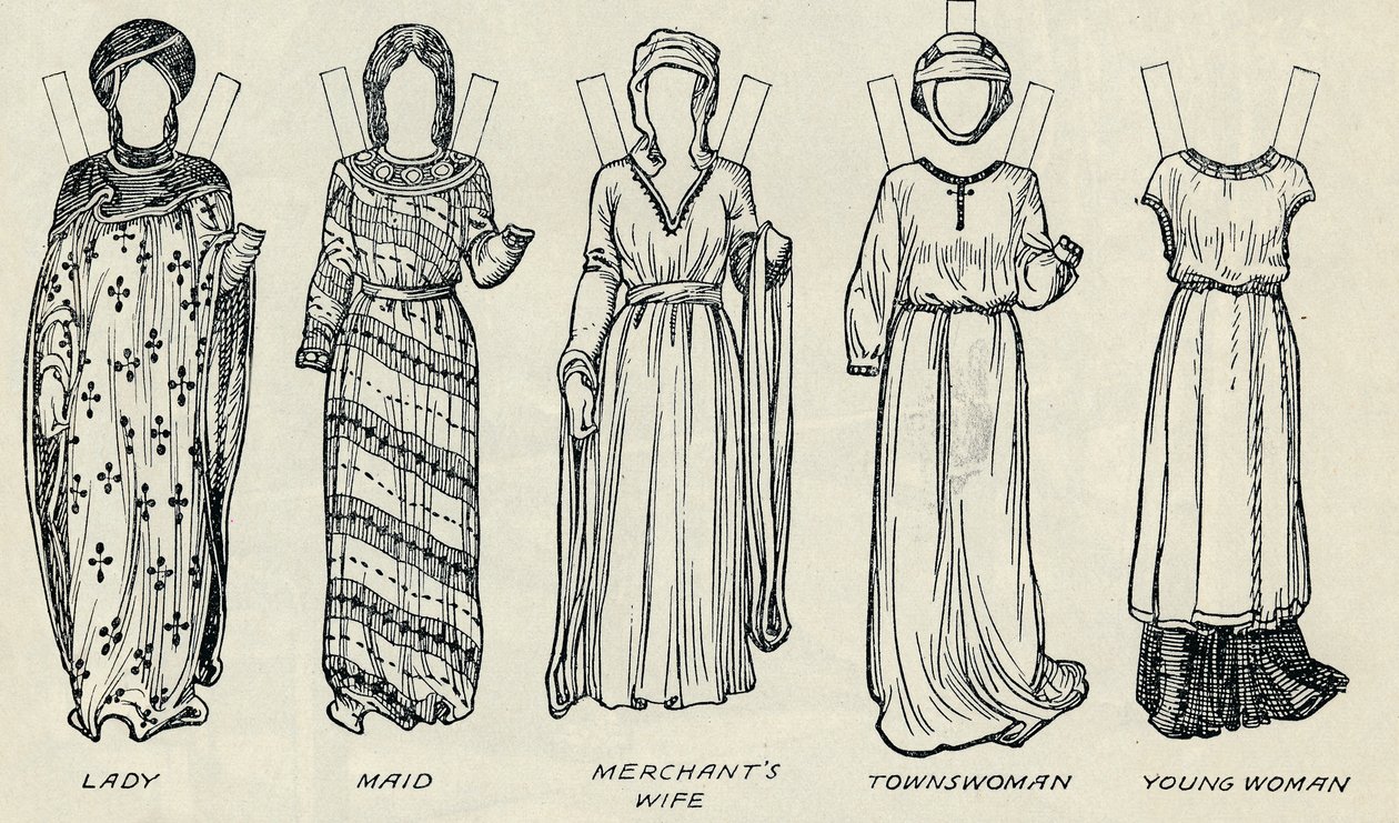 The Great Gallery of British Costume: Varied Dresses Worn in Norman Times, c1934 af Unbekannt