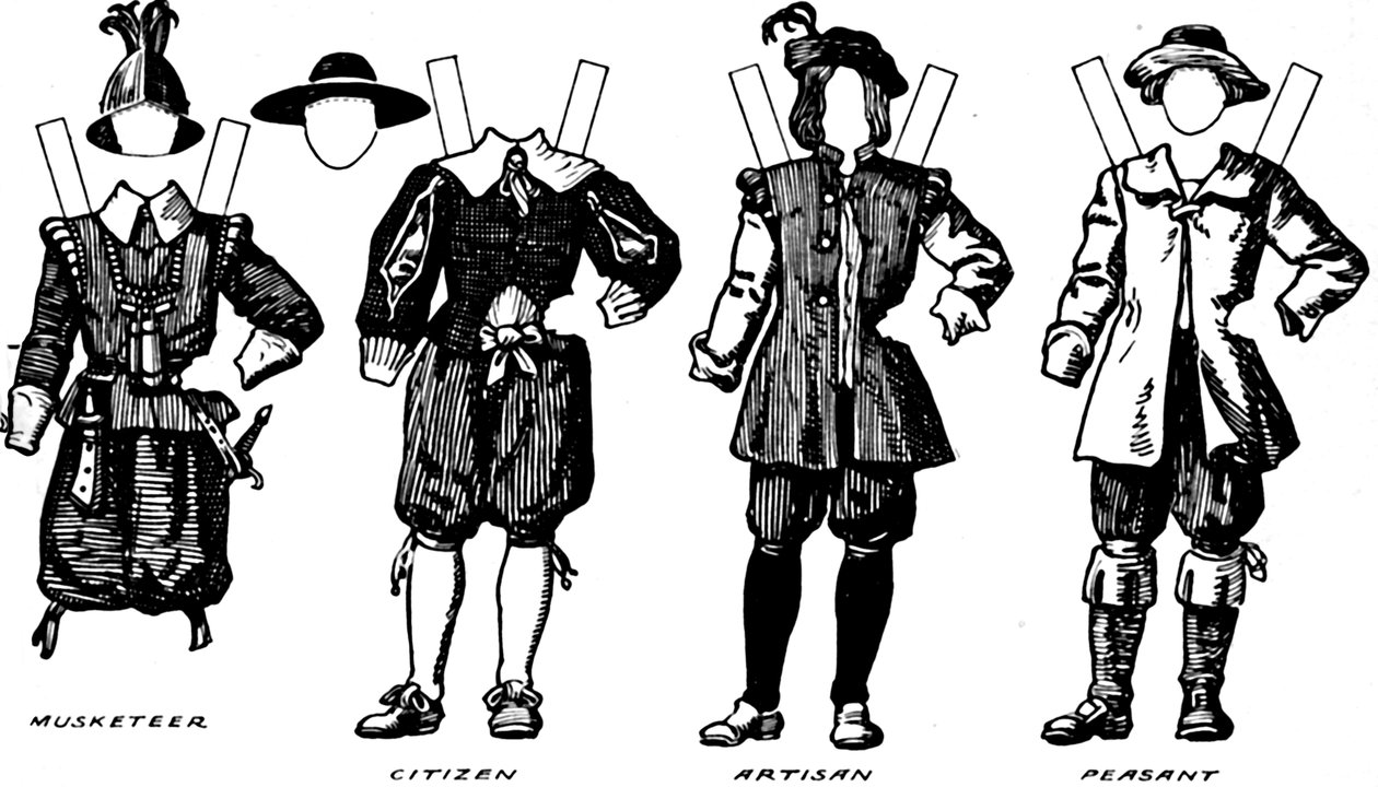 The Great Gallery of Historic Costume: Kjole båret i James The Firsts Reign, c1934 af Unbekannt