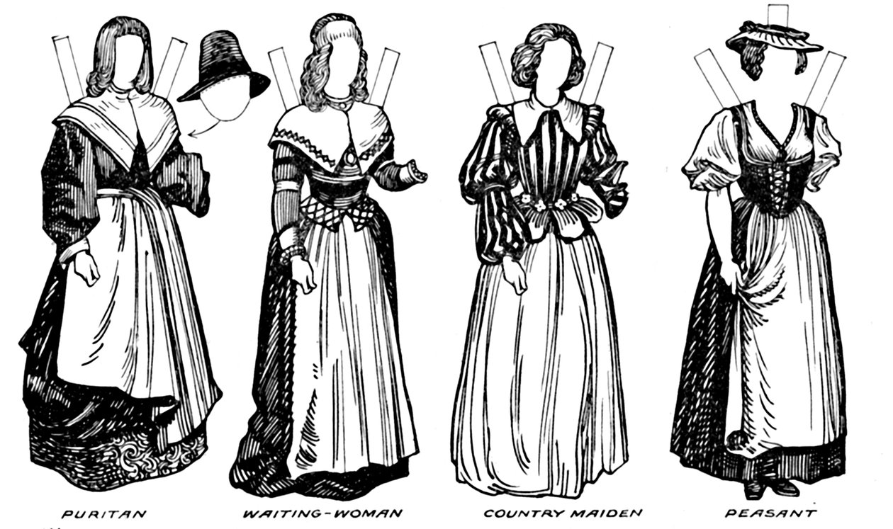 The Great Gallery of Historic Costume: Kjoler båret i James The Firsts Reign, c1934 af Unbekannt
