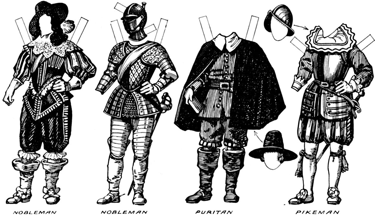 The Great Gallery of Historic Costume: Kjoler båret i James The Firsts Reign, c1934 af Unbekannt