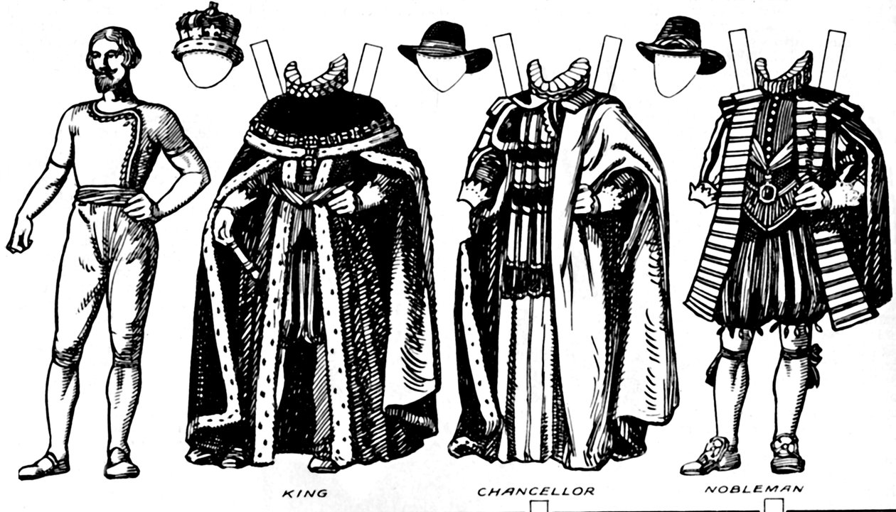 The Great Gallery of Historic Costume: Kjoler båret i James The Firsts Reign, c1934 af Unbekannt