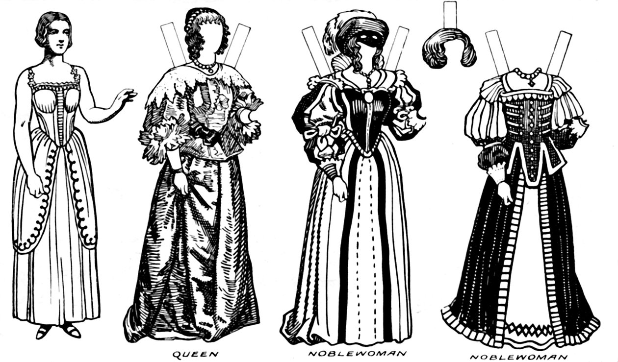 The Great Gallery of Historic Costume: Some Dresses of Charles The Firsts Time, c1934 af Unbekannt