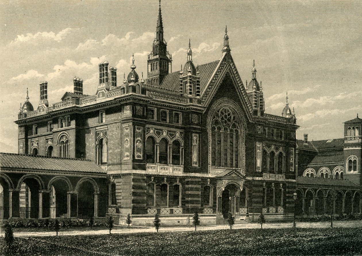 The Great Hall, Dulwich College, c1878. af Unbekannt