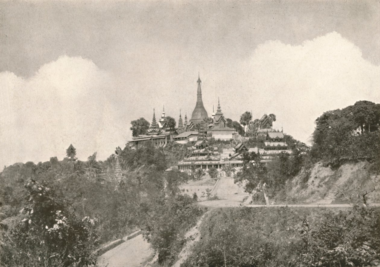 Den store pagode, Moulmein, 1900. af Unbekannt
