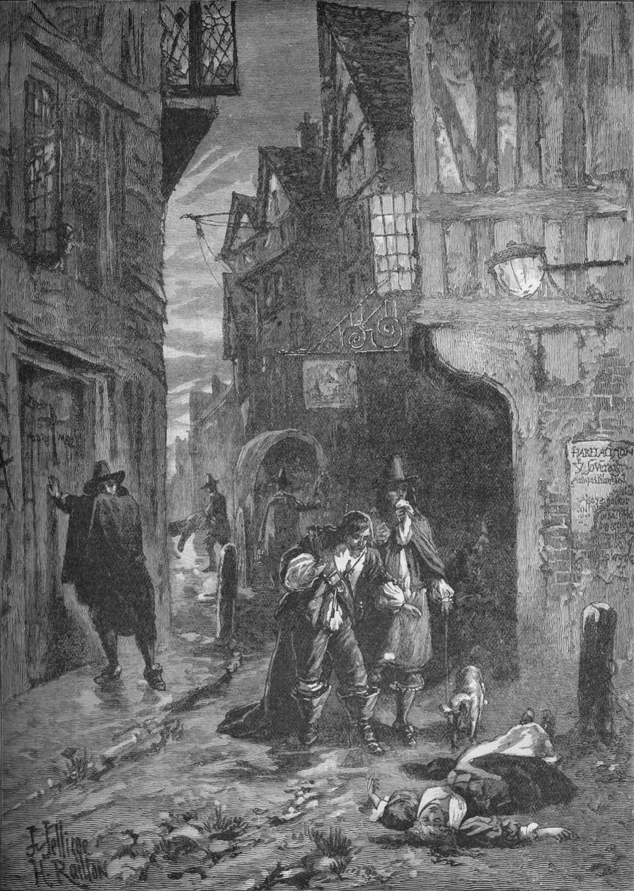 Den store pest: scener i Londons gader, 1665-1666 1905 af Unbekannt