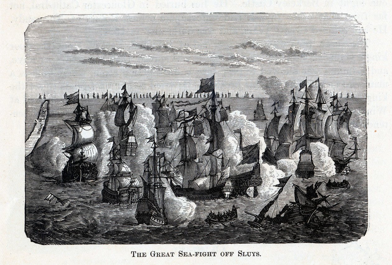 The Great Sea-Fight Off Sluys, 1882 af Unbekannt