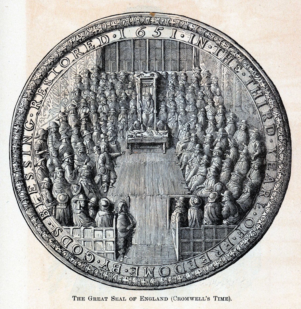 The Great Seal of England Cromwells Time, 1882 af Unbekannt