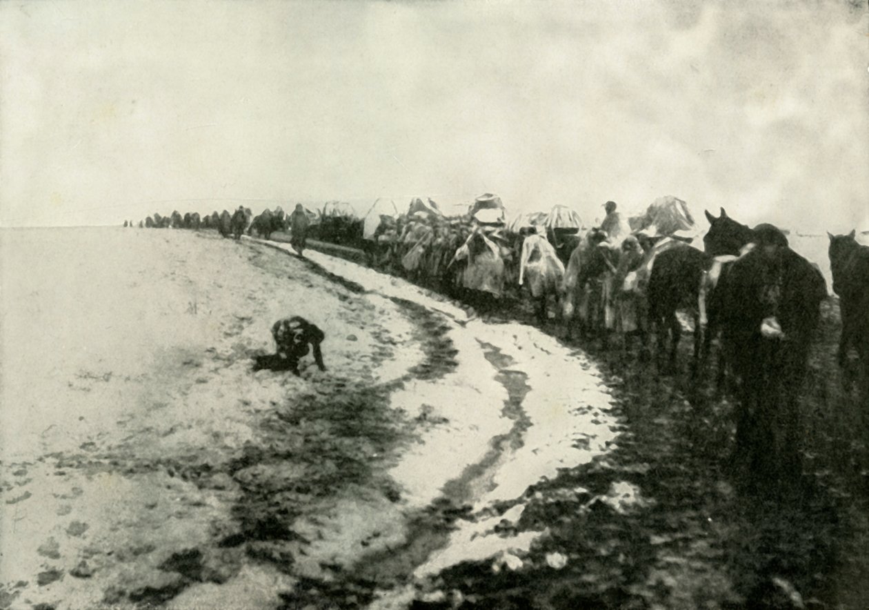Det store serbiske tilbagetog, 1919. af Unbekannt