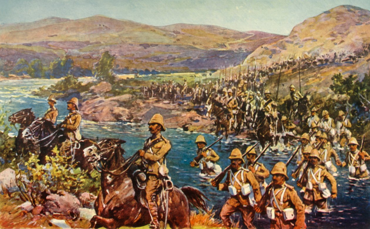 The Great Turning Movement - Crossing the Riet, 1901. af Unbekannt