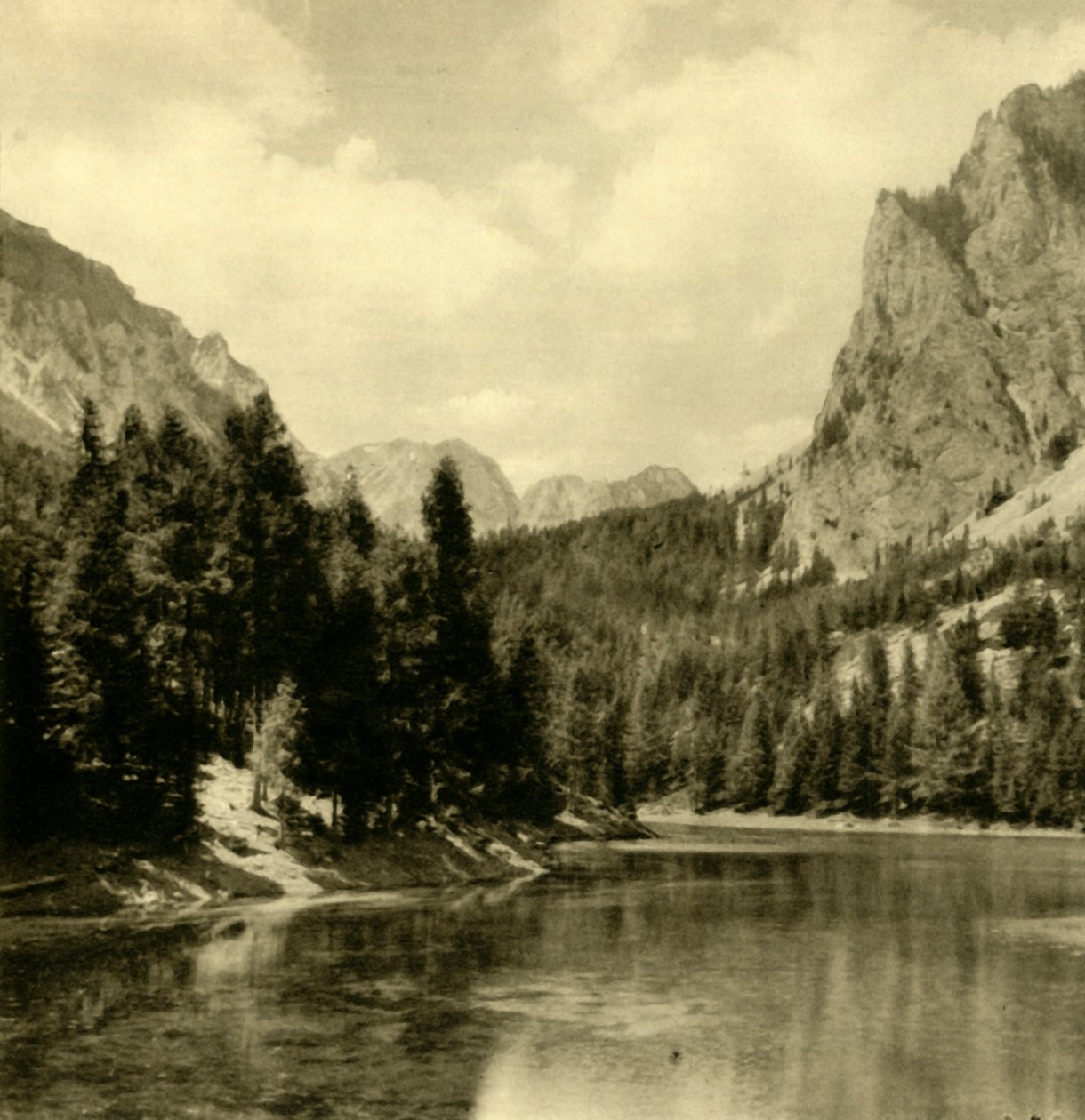 Grüner See, Steiermark, Østrig, c1935. af Unbekannt