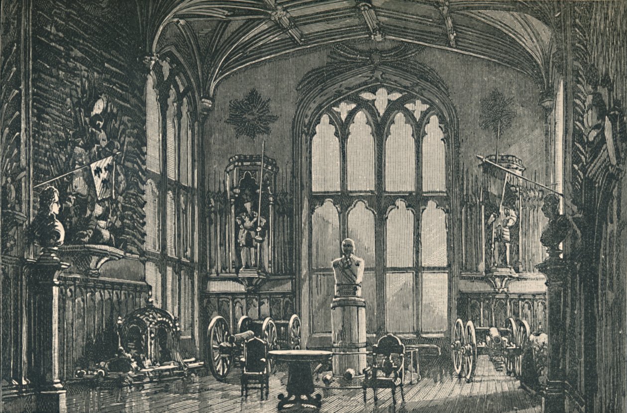 The Guard Room, eller Armoury, 1895 af Unbekannt