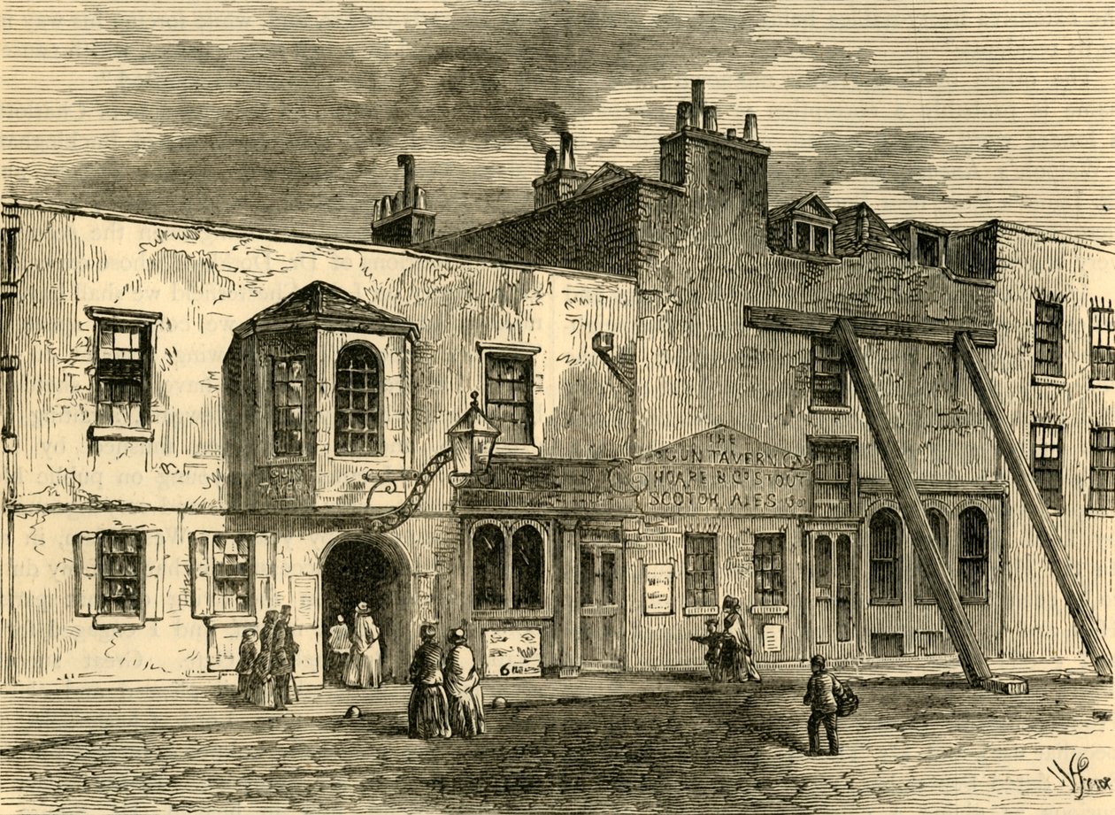 The Gun Tavern, 1820, c1876. af Unbekannt