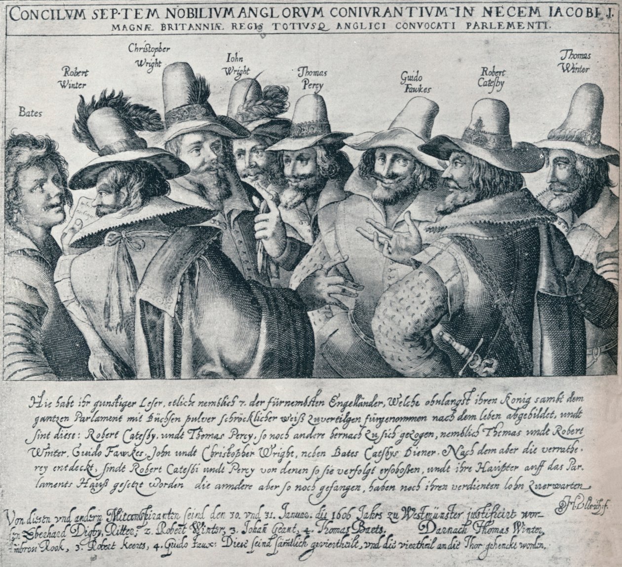 Krudtplotsammensvorne og deres tjener Bates, 1605, 1901 af Unbekannt