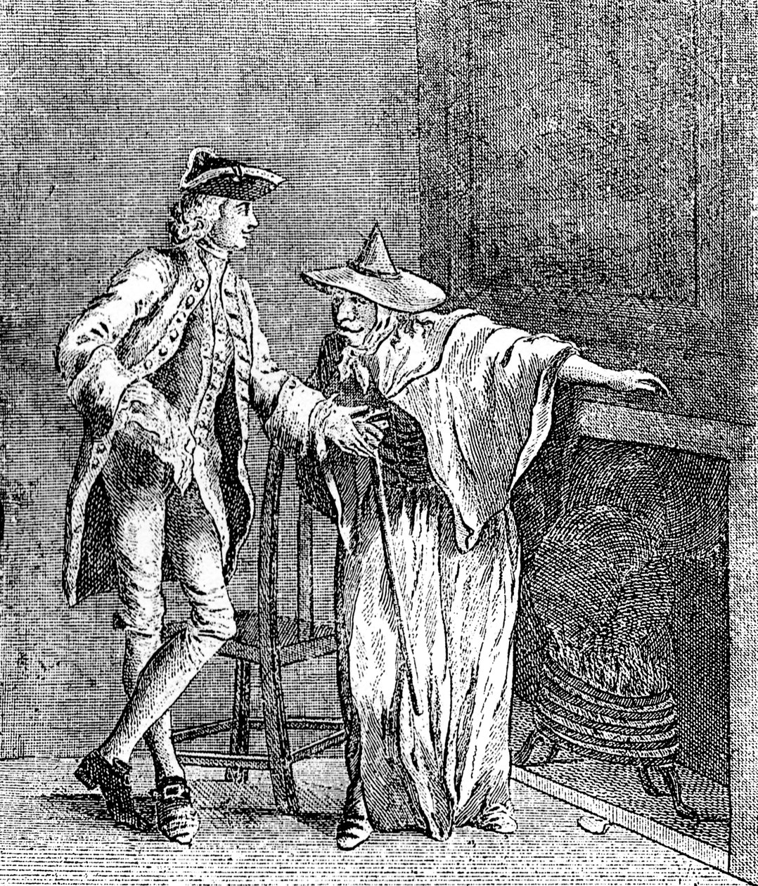 The Gypsey conversing with ye Inspector General of Great Britain, c1753 af Unbekannt
