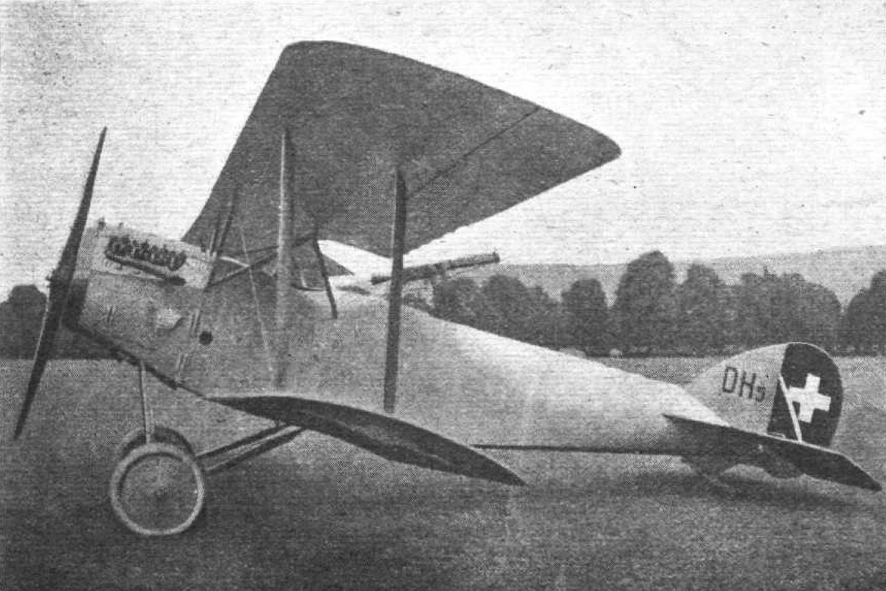 Häfeli DH-5 jagerfly fra Schweiz af Unbekannt