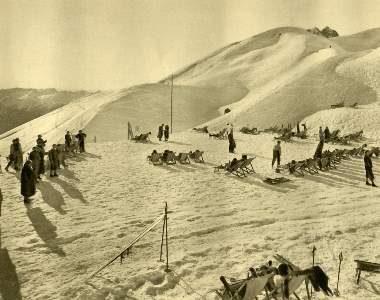 Hafelekarbahn-skiliften, Innsbruck, Tyrol, Østrig, c1935. af Unbekannt