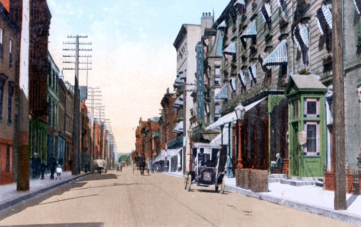 The Halifax and Queens Hotels, Hollis Street, Halifax, Nova Scotia, Canada, 1911 af Unbekannt