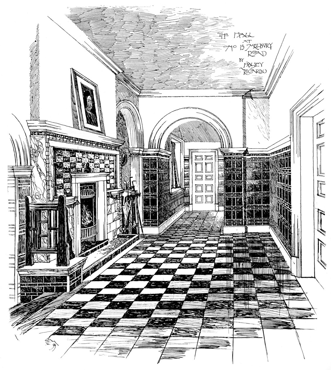 The Hall, 15, Melbury Road, 1899 af Unbekannt