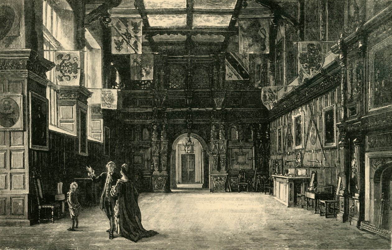 The Hall, Audley End, 1898. af Unbekannt