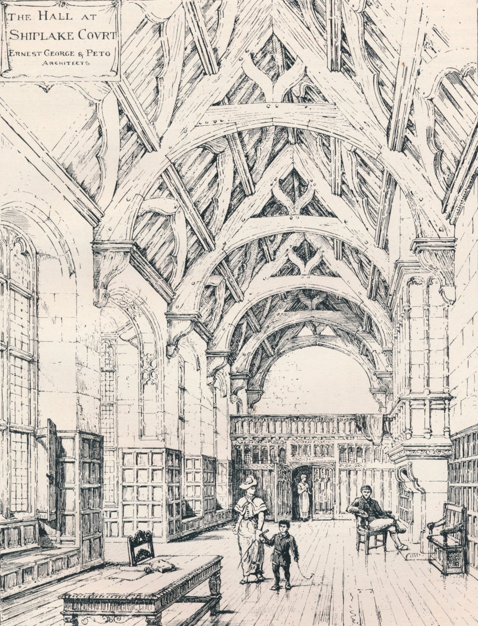 The Hall, Shiplake Court, 1898 af Unbekannt