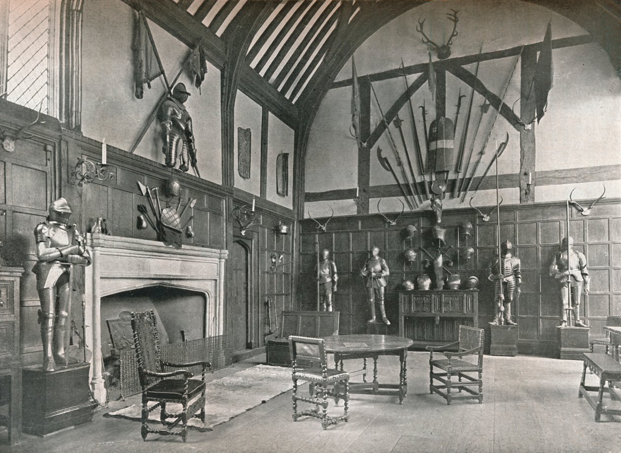 The Hall at Ockwells Manor, 1905 af Unbekannt