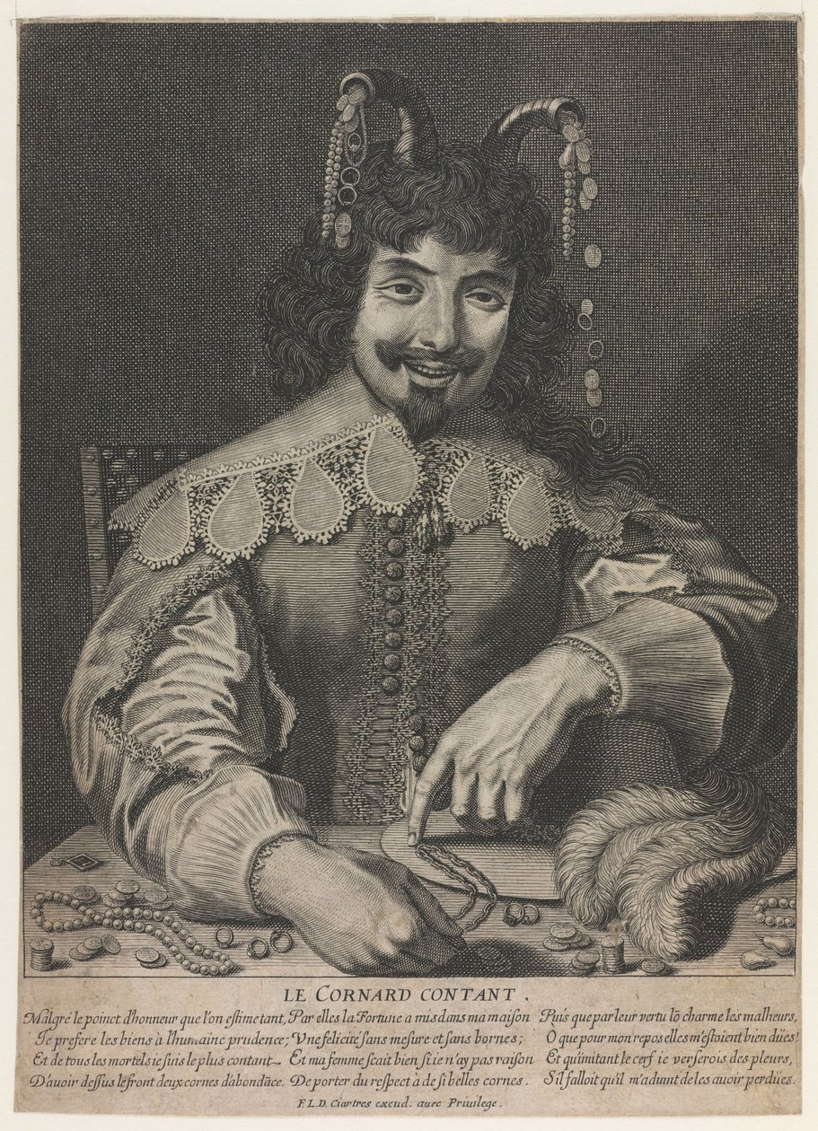 Den glade haner, 1640 af Unbekannt