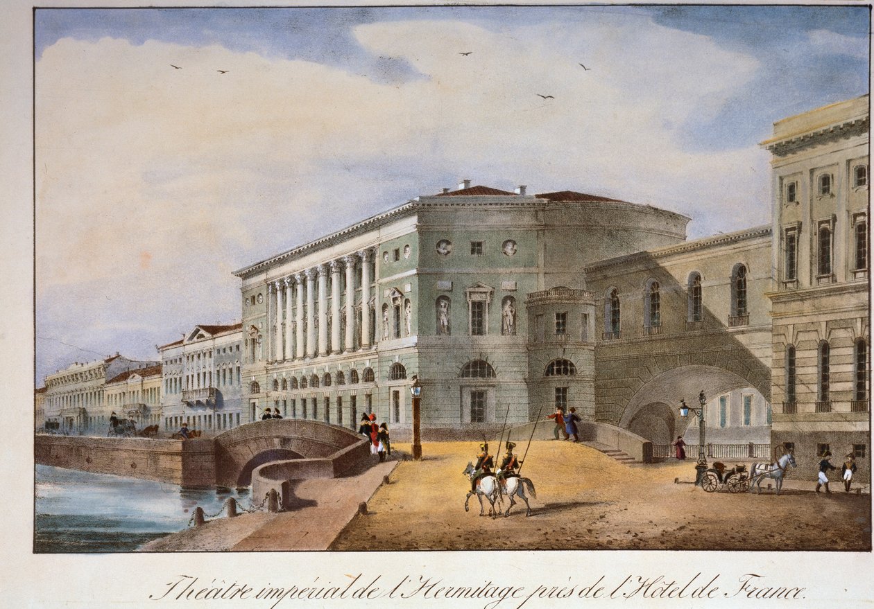 Hermitage Theatre i St. Petersborg, 1840