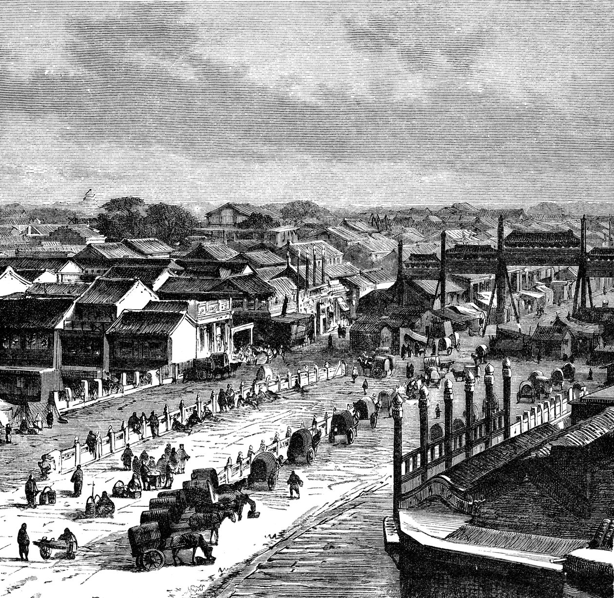 The High Street, Peking, c1890 af Unbekannt