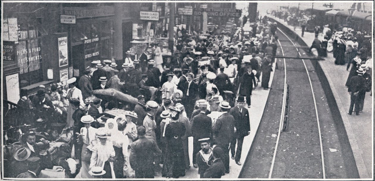 The Holiday Exodus from London, 1906 af Unbekannt
