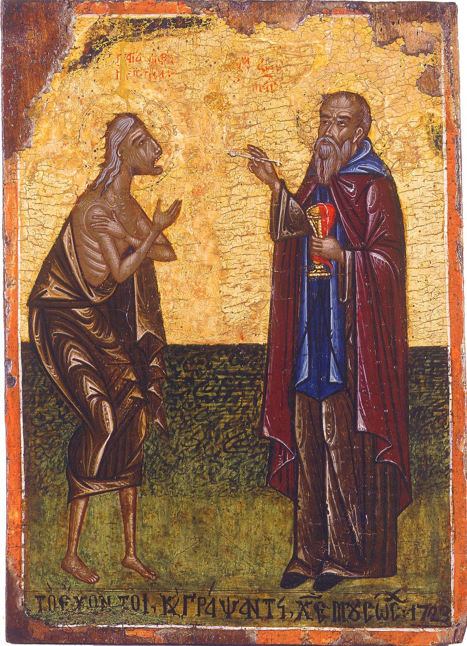 Den hellige nadver af Saint Mary af Egypten af Unbekannt