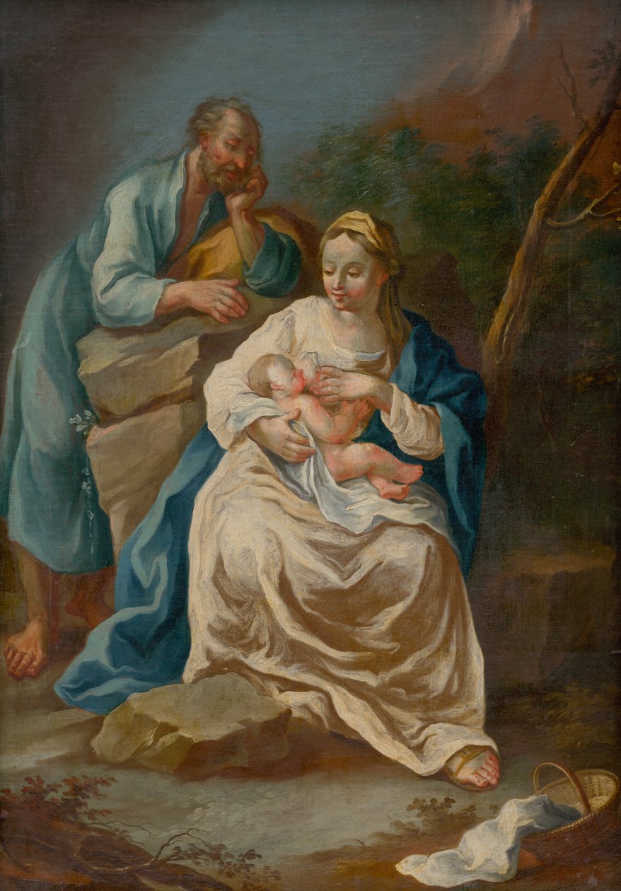 Den hellige familie af Unbekannt