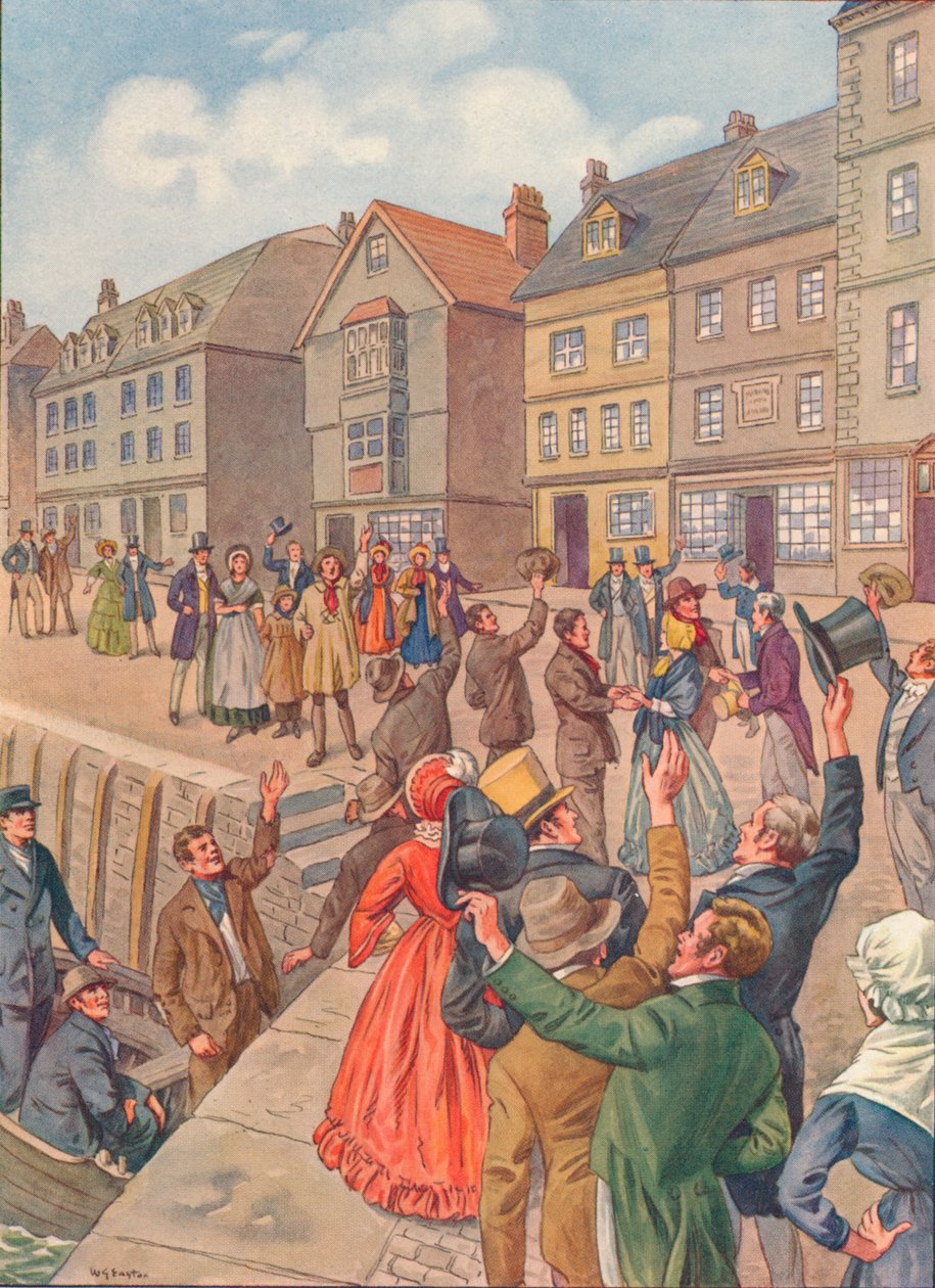 Hjemkomsten, 1838, 1934 af Unbekannt