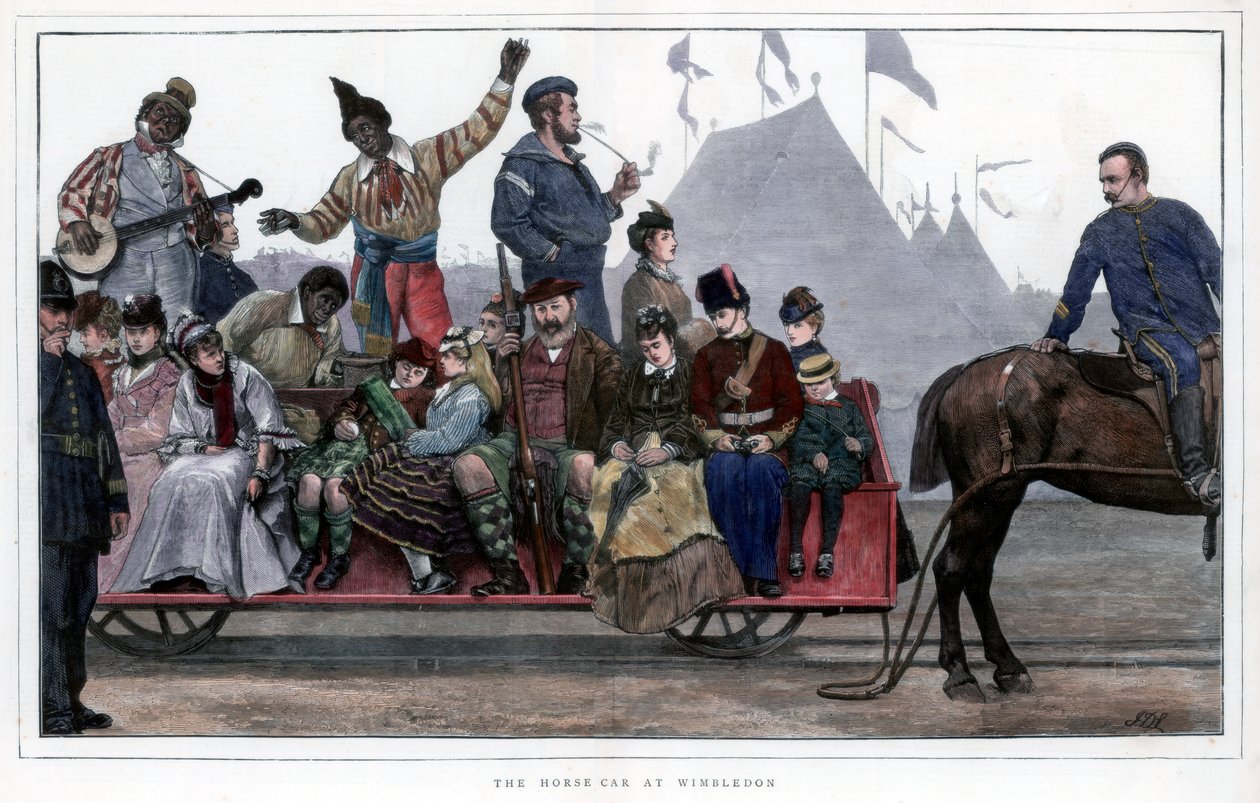 Hestevognen i Wimbledon, 1872 af Unbekannt