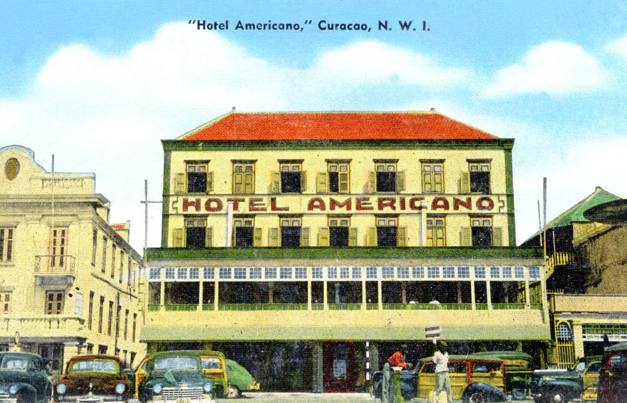The Hotel Americano, Curacao, De Nederlandske Antiller, c1900-tallet af Unbekannt