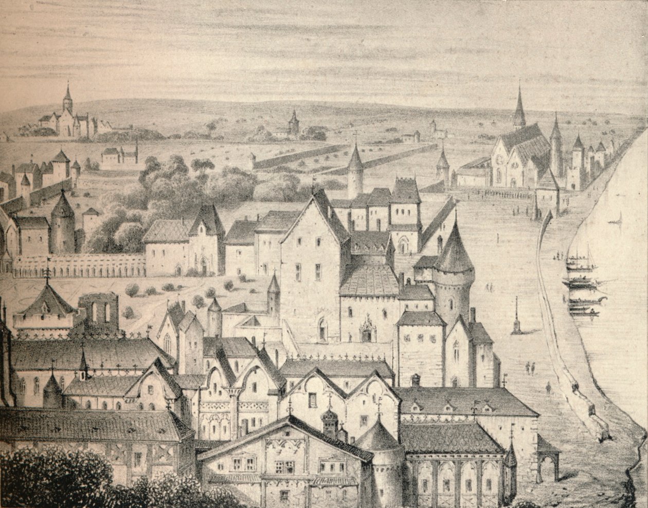 Hotel St Paul i det 14. århundrede, 1915 af Unbekannt