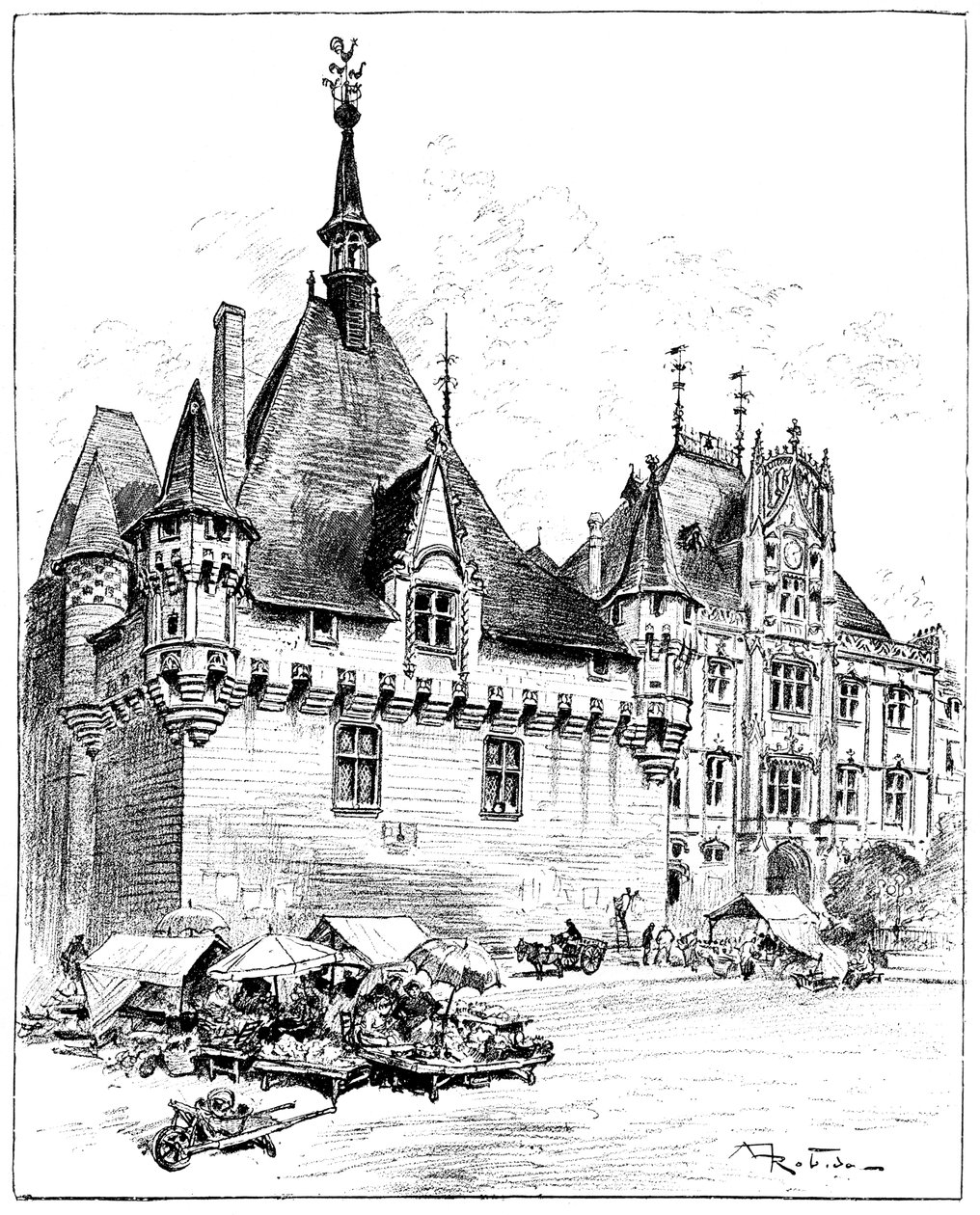 Hotel de Ville, 1899 af Unbekannt