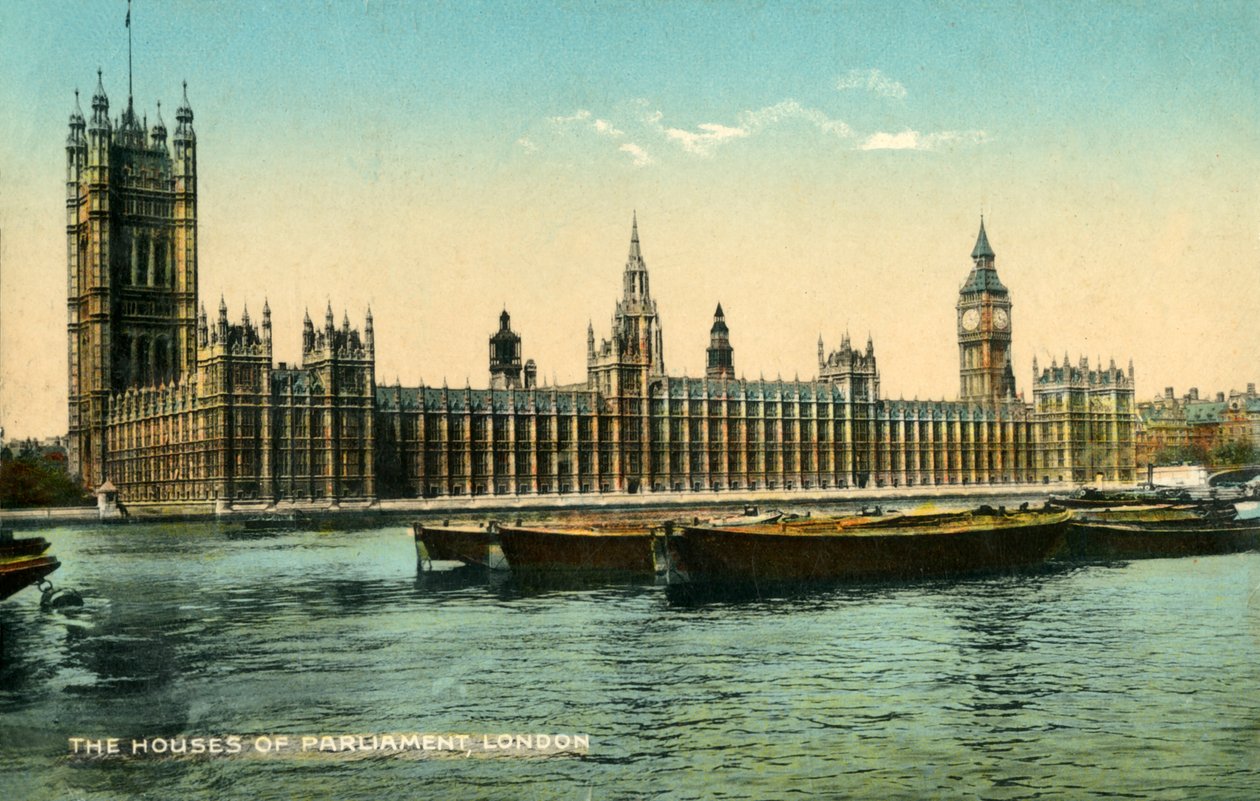 The Houses of Parliament, London, 1925. af Unbekannt