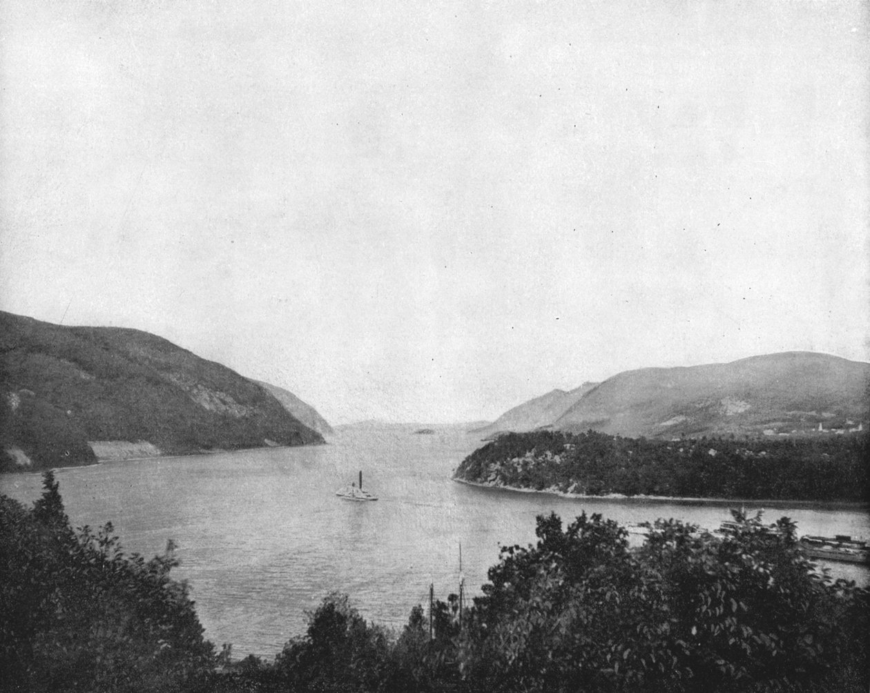 Hudson-floden ved West Point, New York State, USA, c1900. af Unbekannt