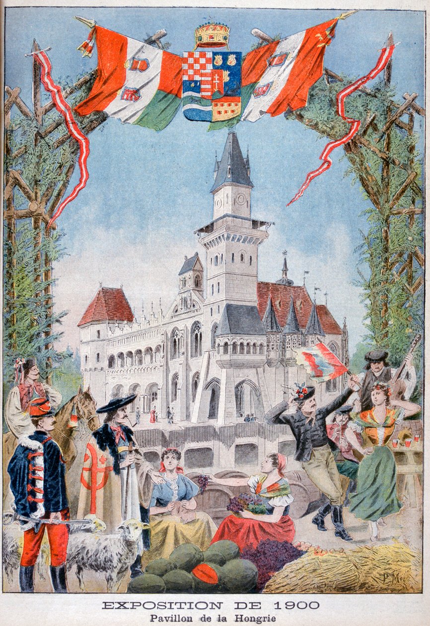 Den ungarske pavillon på verdensudstillingen i 1900, Paris, 1900 af Unbekannt