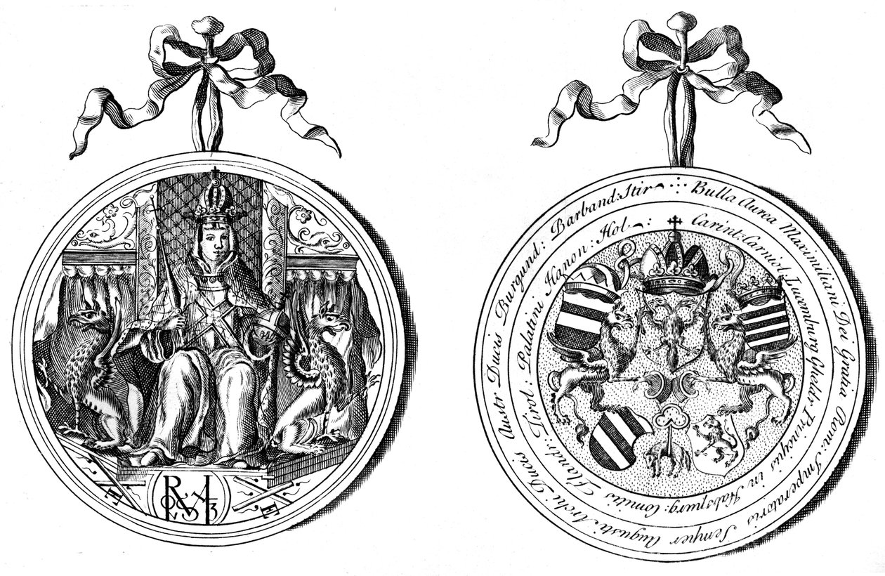 Maximilians kejserlige segl af Unbekannt