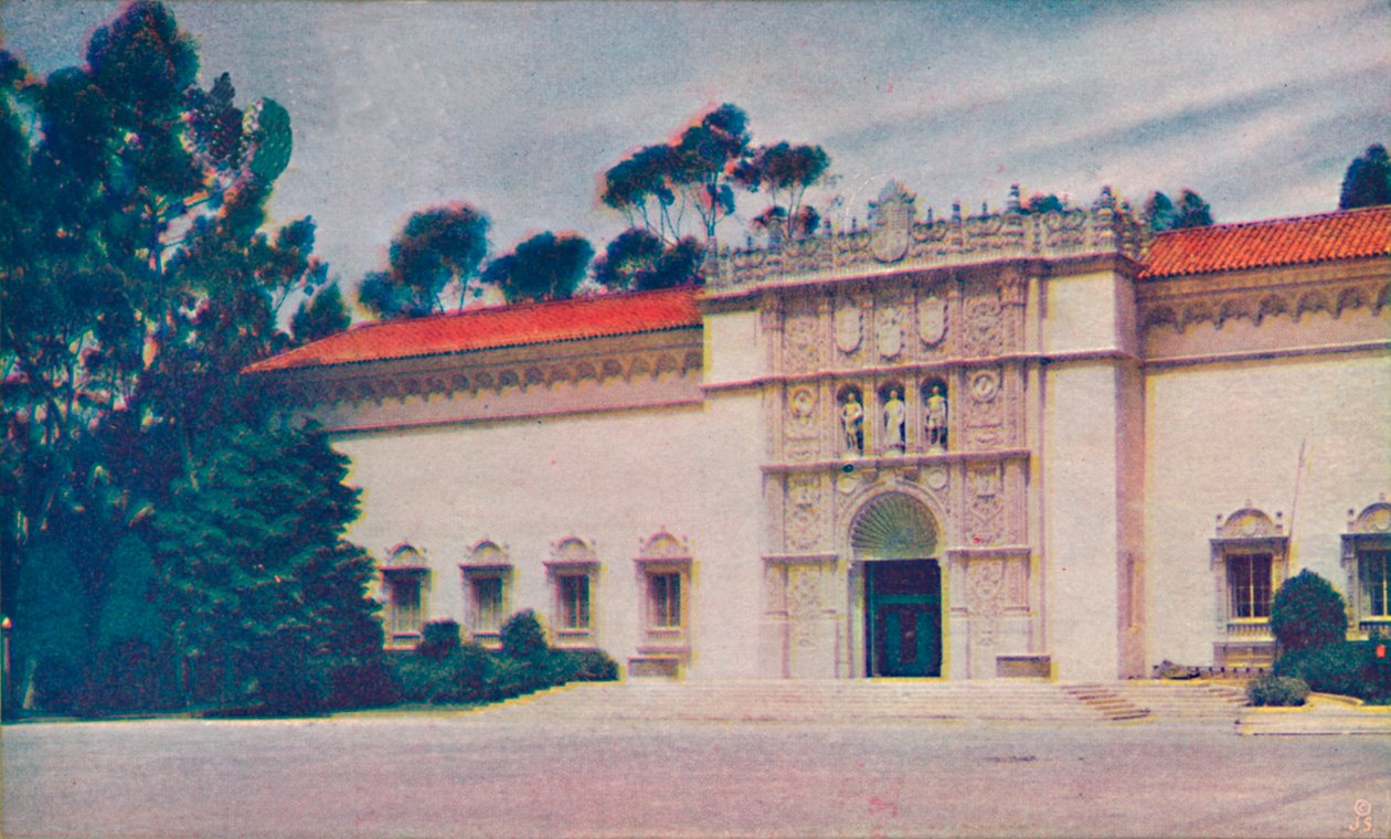 The Imposing Doorway of Fine Arts Gallery, c1935 af Unbekannt