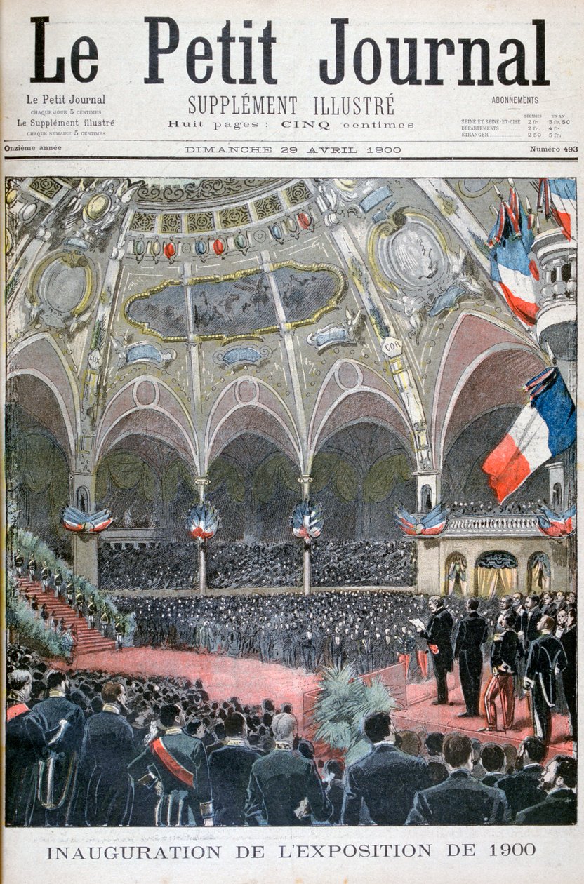 Indvielsen af Verdensudstillingen i 1900 af Unbekannt