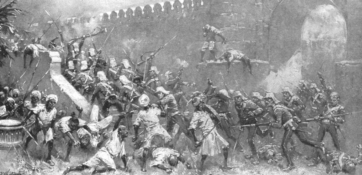 The Indian Myttery, 1857-58: The Storming of the Cashmir Gate, Delhi, 14. september 1857, 1901. af Unbekannt
