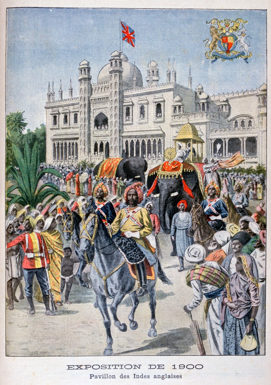 Den indiske pavillon på verdensudstillingen i 1900, Paris, 1900 af Unbekannt