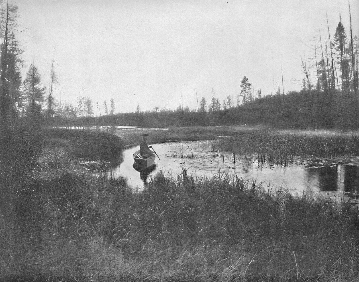 The Inlet, Thunder Lake, Wisconsin, c1897. af Unbekannt