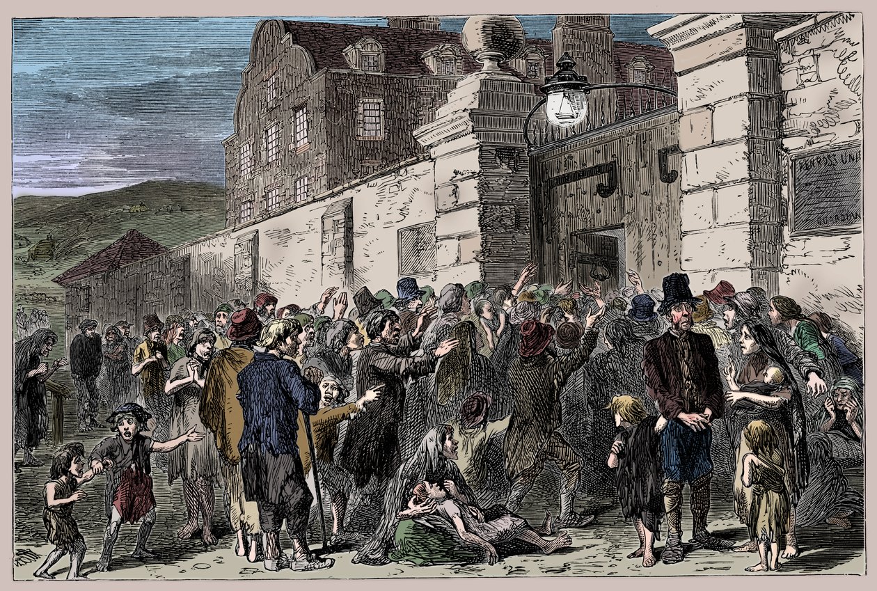 Den irske hungersnød, 1845-1849, 1900 af Unbekannt