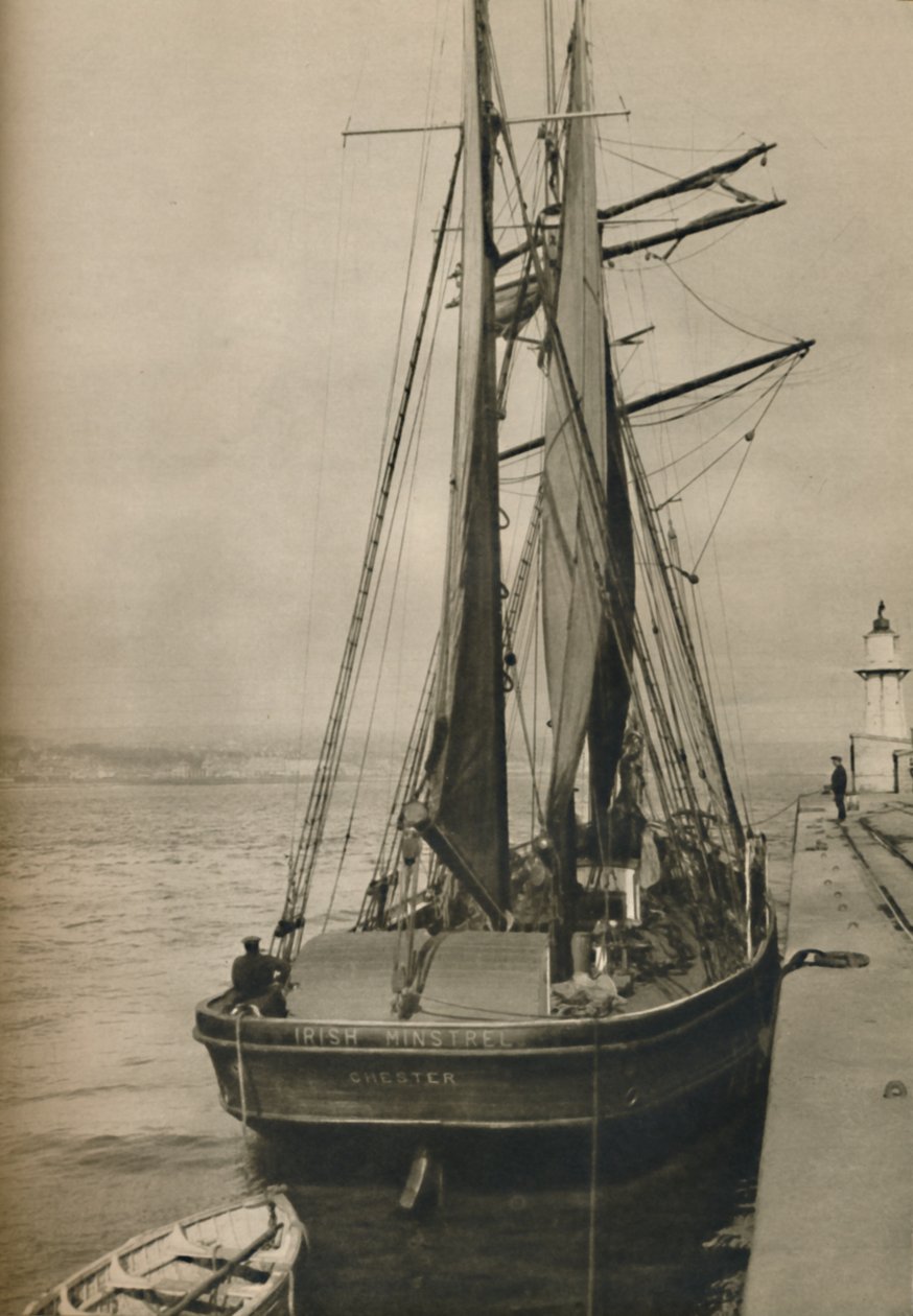 The Irish Minstrel, en tre-mastet skonnert, 1937 af Unbekannt