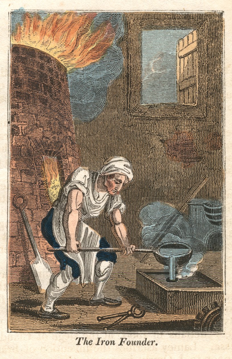 Jernstifteren, Rotherham, Yorkshire, 1821 af Unbekannt