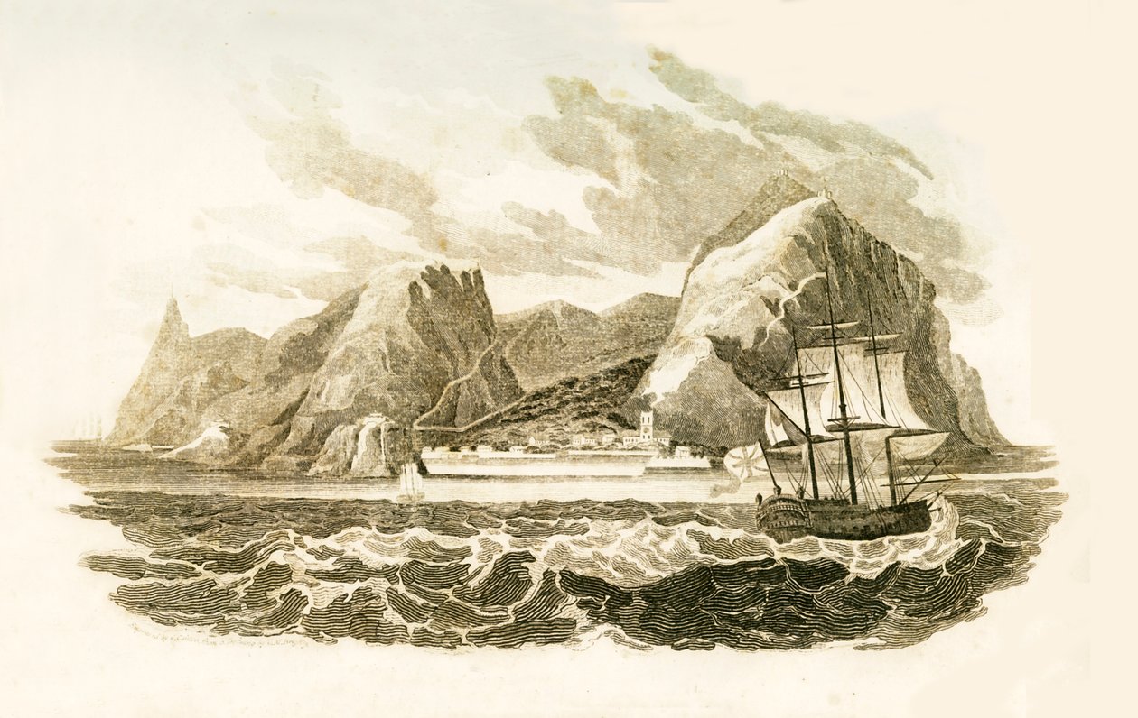 Øen St. Helena, 1816. af Unbekannt