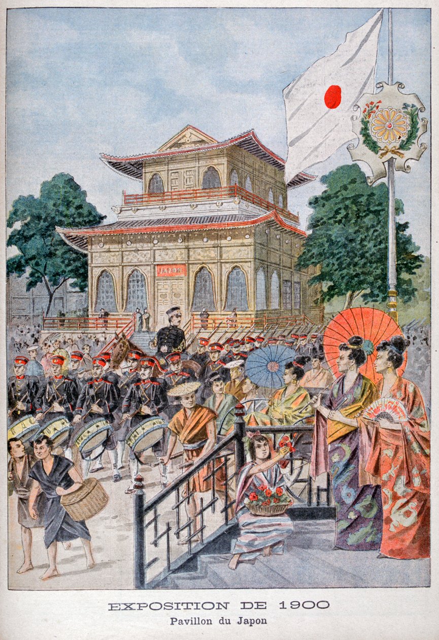 Den japanske pavillon på verdensudstillingen i 1900, Paris, 1900 af Unbekannt